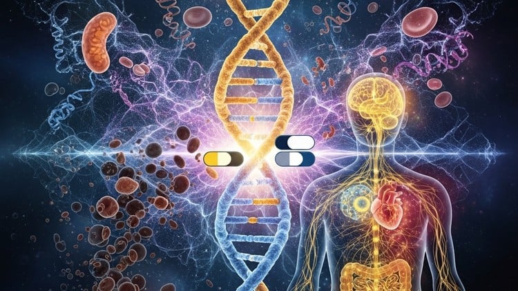 Scientific pillars of wellness including epigenetic research and quantum embodiment with a global community of over 5,000 students.